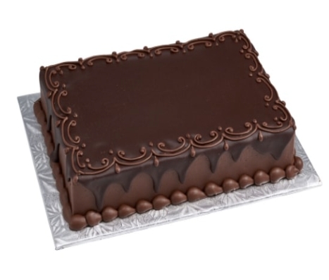 Özel Yapım 90 Kişilik Kare Dikdörtgen Çikolatalı Pasta